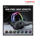 سماعة رأس أونيكوما GT889 RGB لاسلكية بثلاثة أوضاع للألعاب