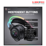 سماعة رأس أونيكوما GT889 RGB لاسلكية بثلاثة أوضاع للألعاب