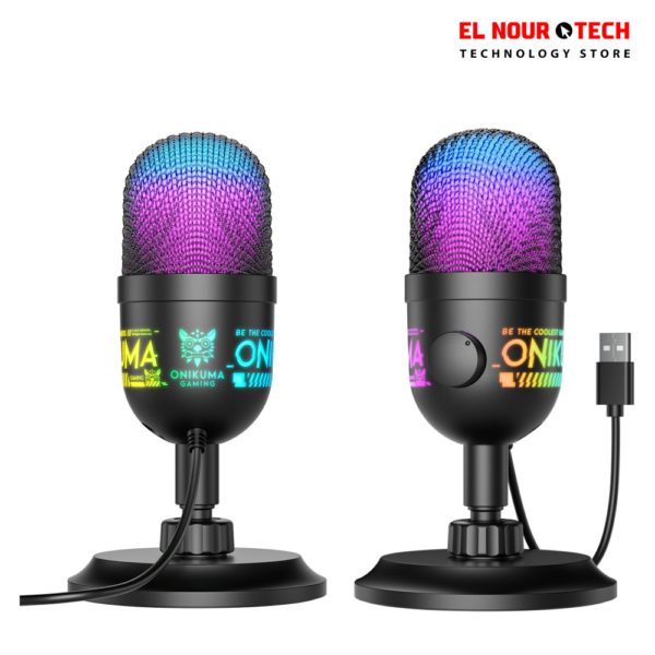 ميكروفون استوديو RGB بتسجيل 48KHz ومراقبة ذكية من ONIKUMA M930