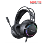 سماعات ألعاب راس سلكية ONIKUMA X88 RGB - أسود