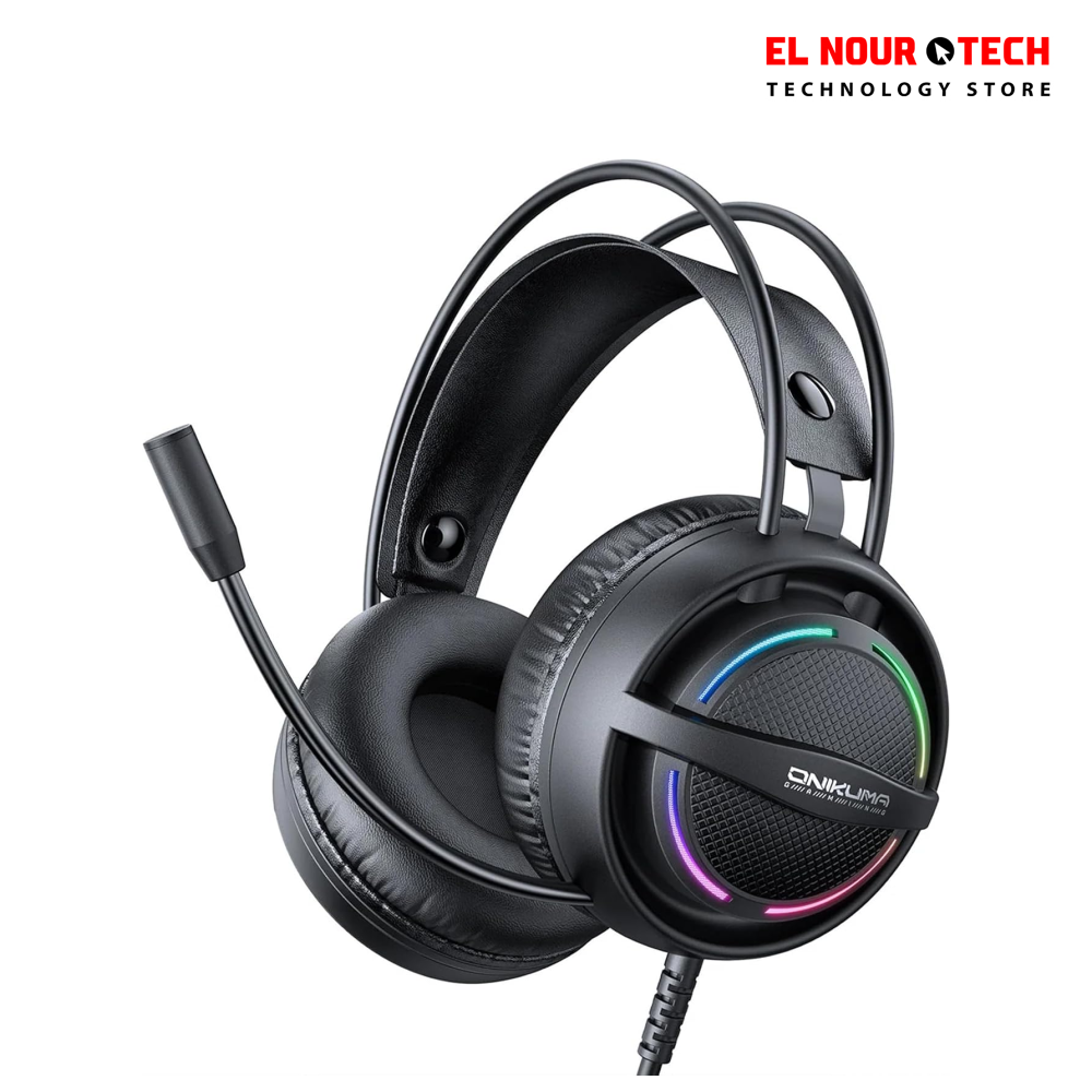onikuma-x88-rgb-wired-gaming-headset-black-1895 سماعات ألعاب راس سلكية ONIKUMA X88 RGB - أسود