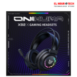 سماعة ألعاب ONIKUMA X92 RGB سلكية - أسود