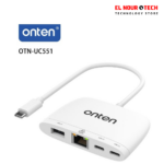 محول Onten OTN-UC551 4-in-1 USB-C to Gigabit Ethernet