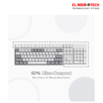 كيبورد الالعاب الميكانيكي REDRAGON K617 FIZZ RGB 60% سلكي