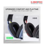سماعة ألعاب لاسلكية REDRAGON SKULD PRO H87BG - رمادي وأزرق