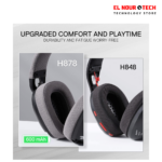 سماعة ألعاب لاسلكية REDRAGON SKULD PRO H87BG - رمادي وأزرق